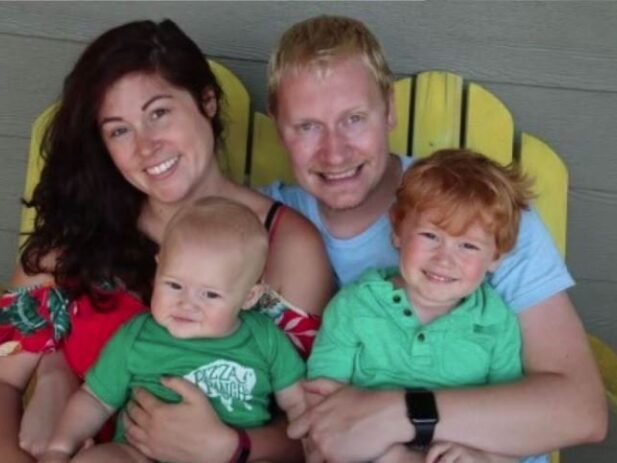 Pizza Ranch manager, Kevin Boon, with his family