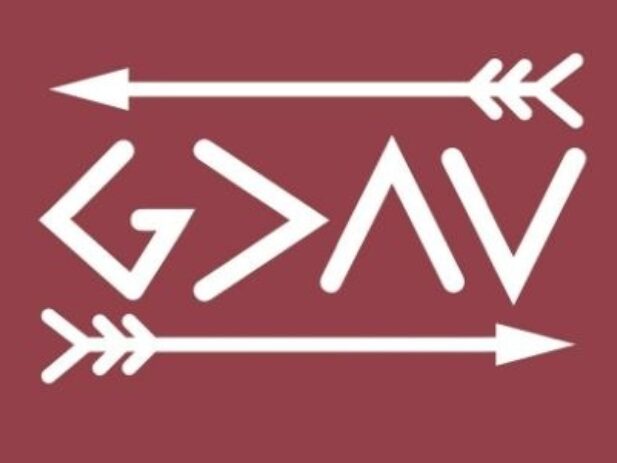 Symbol for "God is Greater than the Highs and Lows"