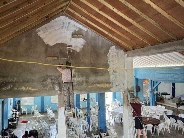 Painting inside the Church