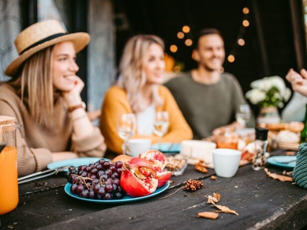 Friend/Family talking around the table