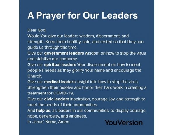 Prayer for Leaders