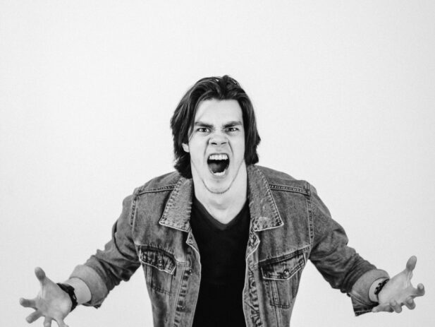 Frustrated Man that is angry and yelling