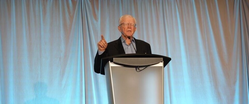 Joe Gibbs Praying close up