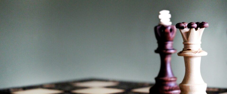 King and Queen Chess Pieces.