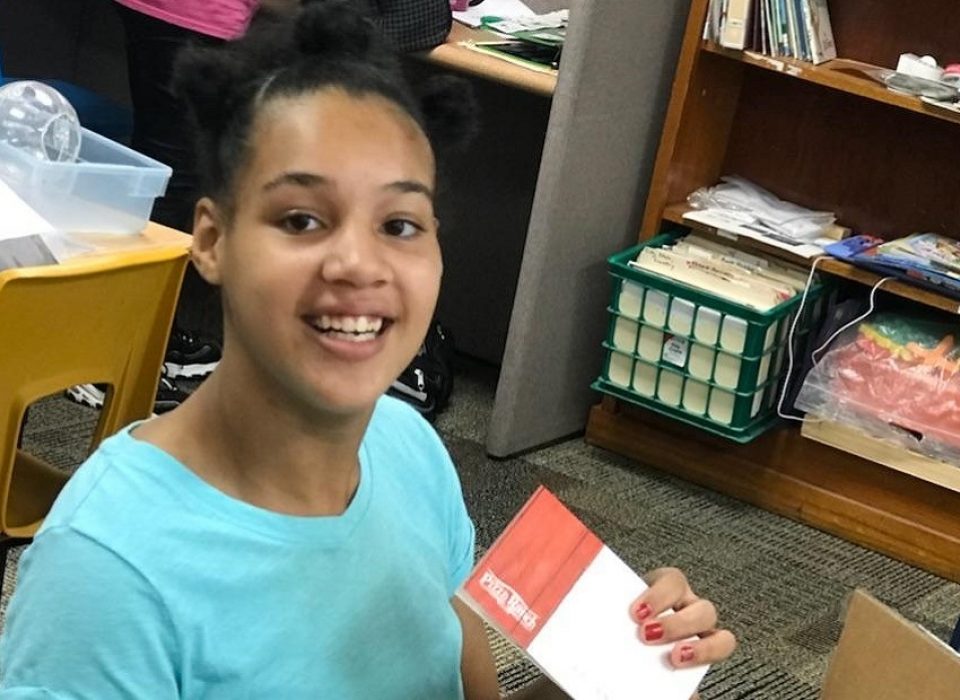 Guest receives package from Pizza Ranch