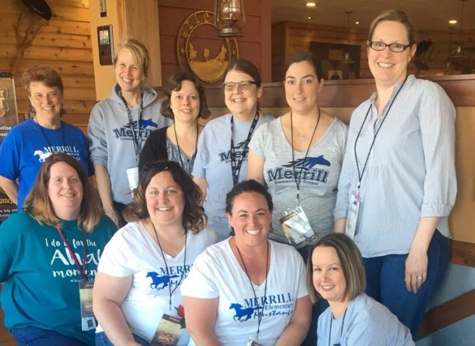 Merrill Elementary School Community Impact Night Group Photo