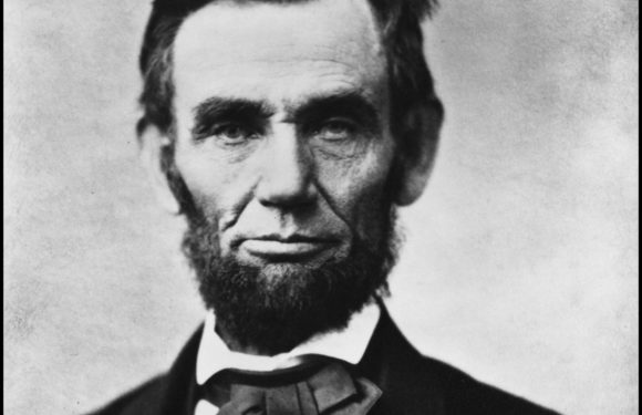 Black and white photo of Abraham Lincoln with a quote above: "I like to see a man proud of the country in which he lives. I like to see a man live so that his country will be proud of him."