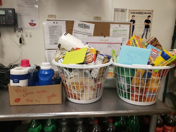 Household items for a team member